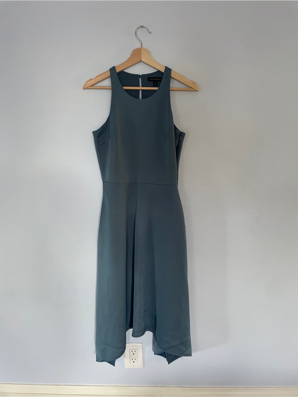 Banana Republic Sleeveless Blue Midi Dress 0